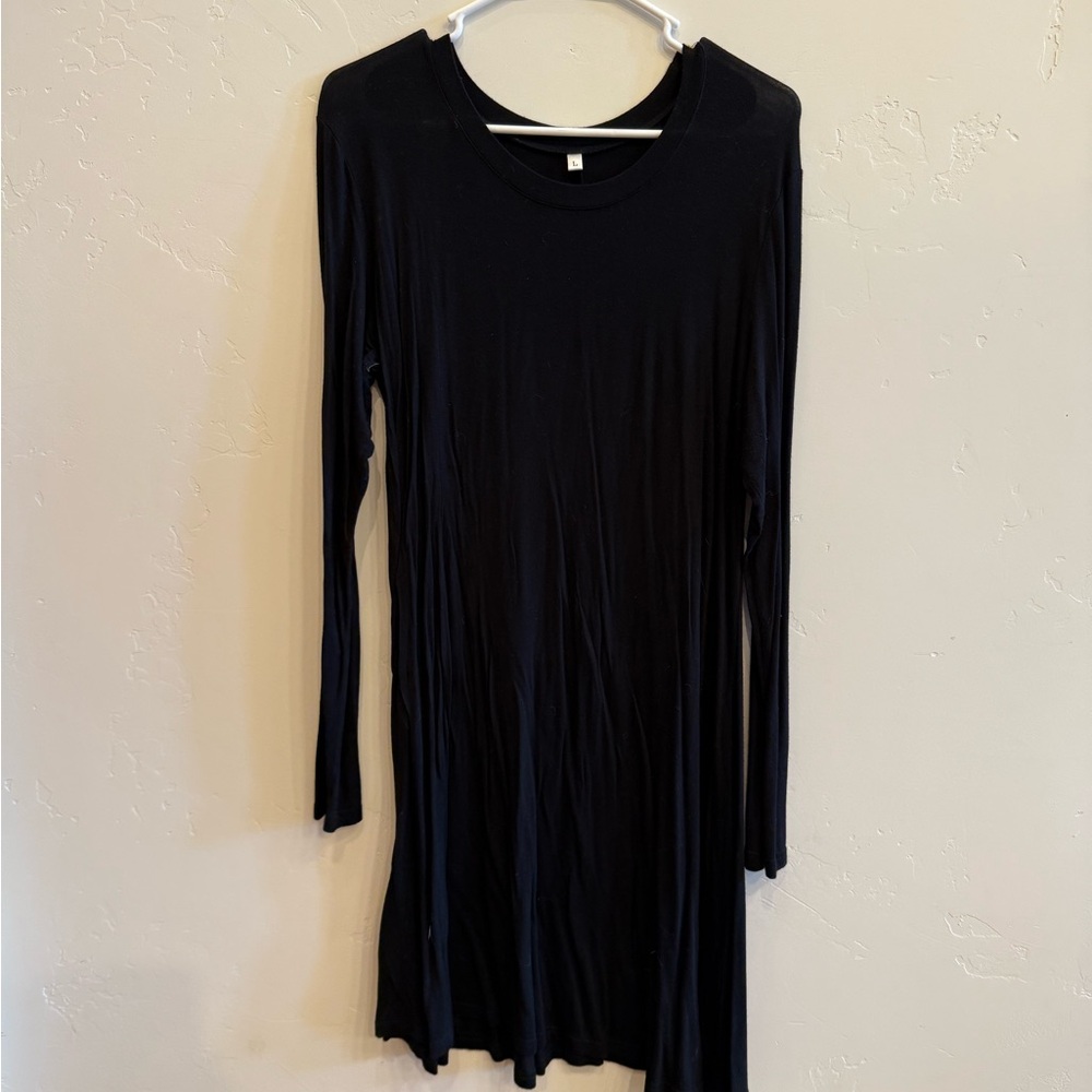 Elegant Black Long Sleeve Dress